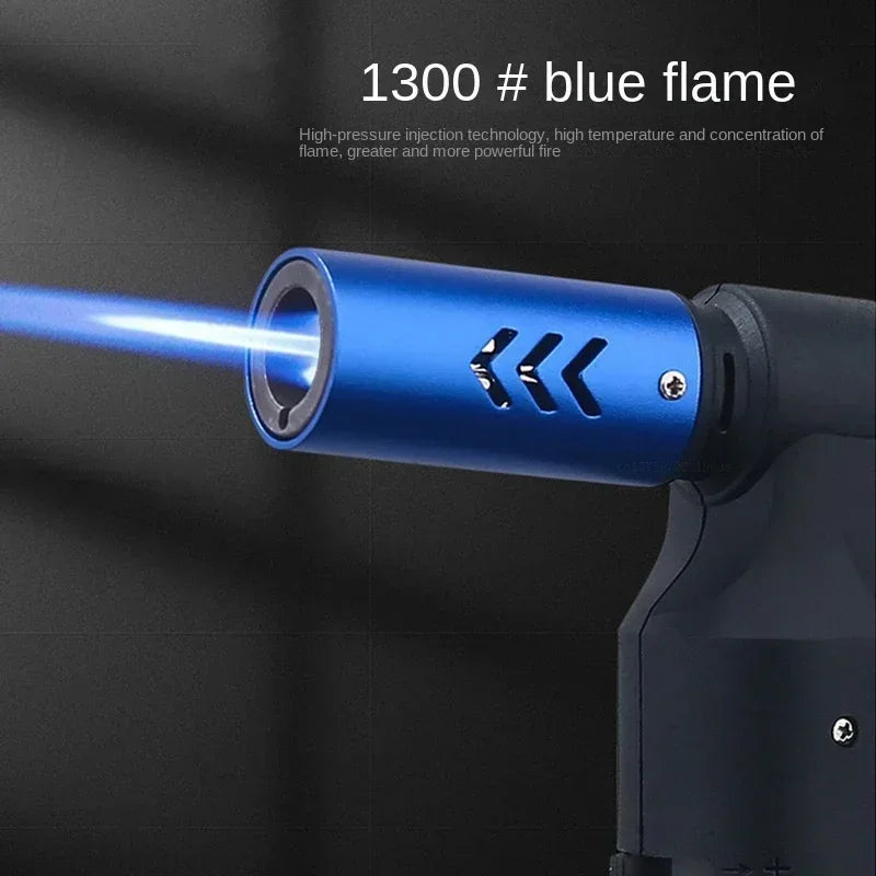 HONEST Gas Lighter Jet Butane Cigar Lighter Windproof Kitchen Tube Barbecue Metal Jewelry Welding Lighter Outdoor Gadgets Formen