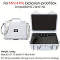 For  Mini 3/4Pro Case Mini 4 Pro Explosion Proof Case Mini 4 Pro Bag Portable Waterproof Box Hard Shell Large Capacity Case