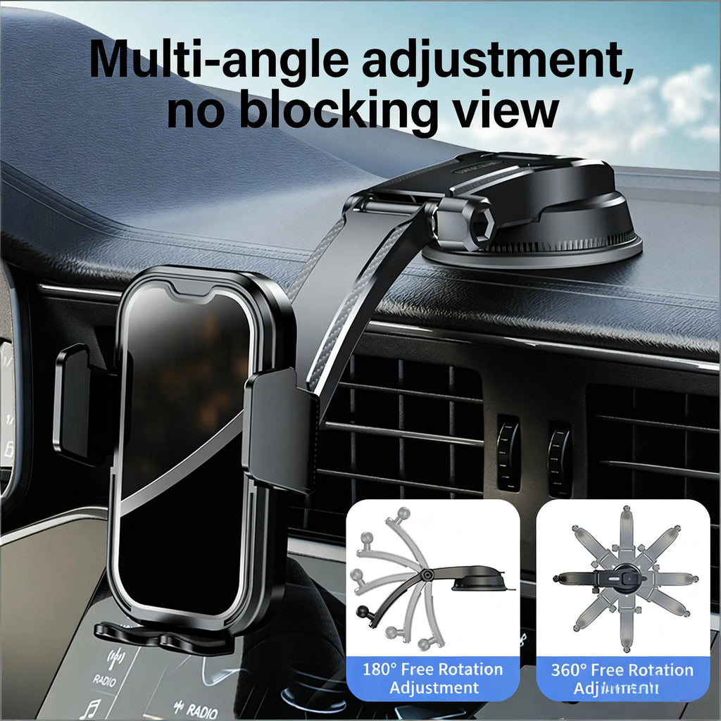 Car Phone Holder 2026 Ultimate Phone Holder for Your Car Windshield Dashboard Cell Phone Car Mount with Patent & Safety Certs for Iphone Samsung Android