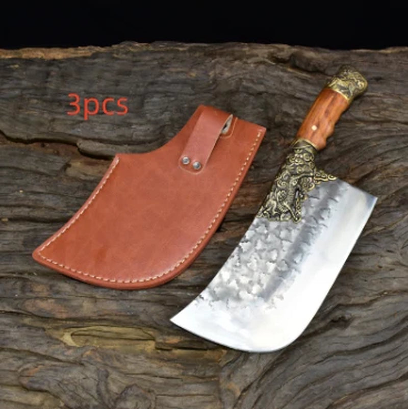 Household Bone Chopping Hand-Forged Kitchen Knife Dual-Use Knife Ghost Hand Made Chef Knives