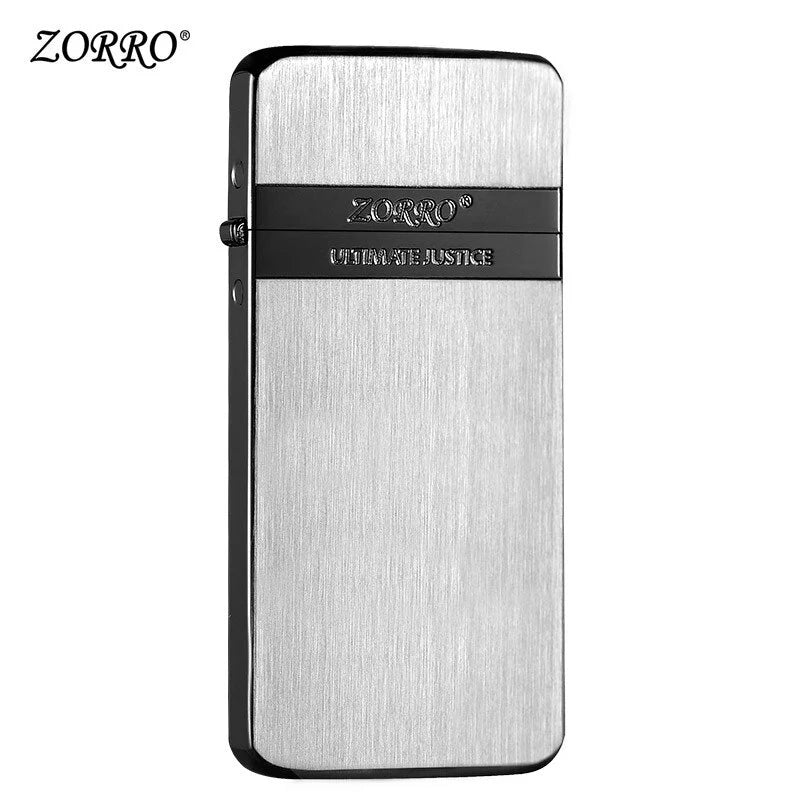 New Zorro Mini Ultra-Thin Pure Copper Kerosene Lighter Portable Metal Windproof Grinding Wheel Lighter Cigarette Lighter